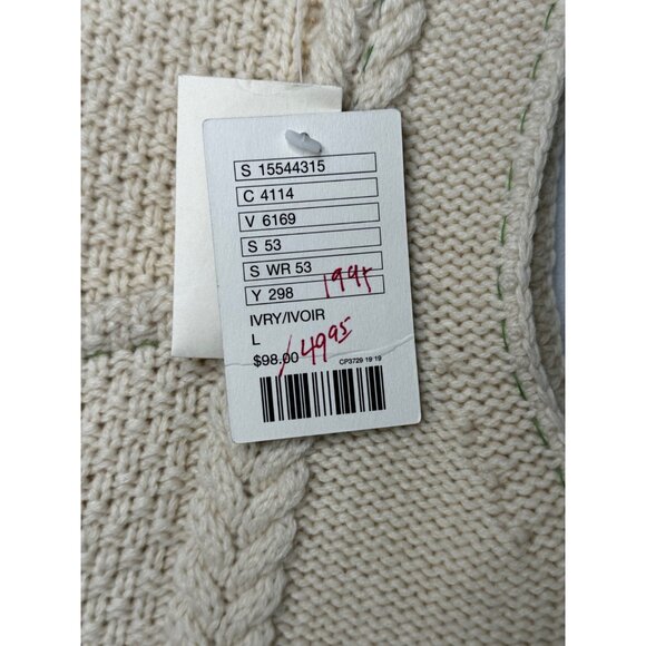 Anthropologie Field Flower Lambswool Sweater Vest Cardigan - Picture 4 of 8